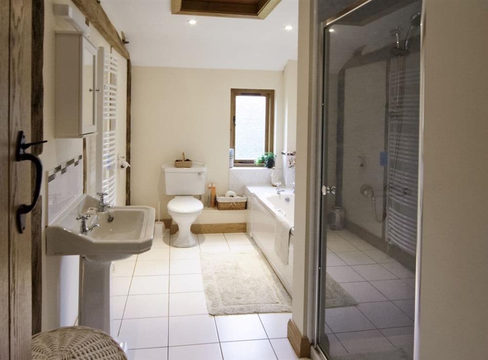 Bathroom at Cwm Corn Barn in Newtown, Powys
