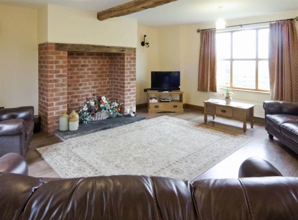 Living room at Cwm Corn Barn in Newtown, Powys