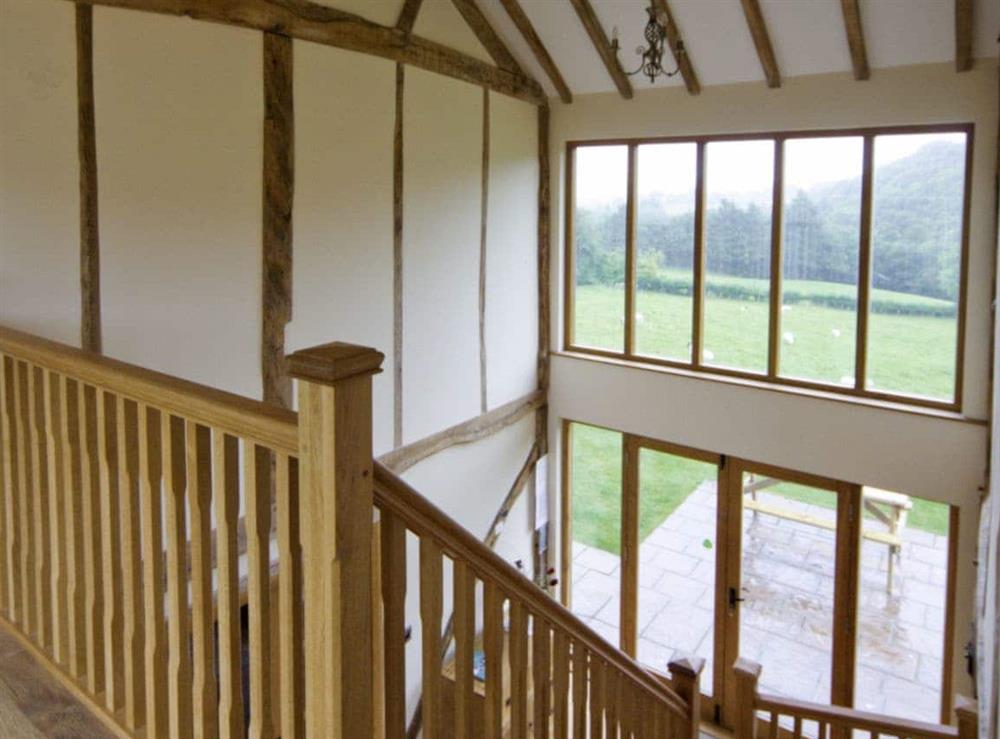Stairs at Cwm Corn Barn in Newtown, Powys