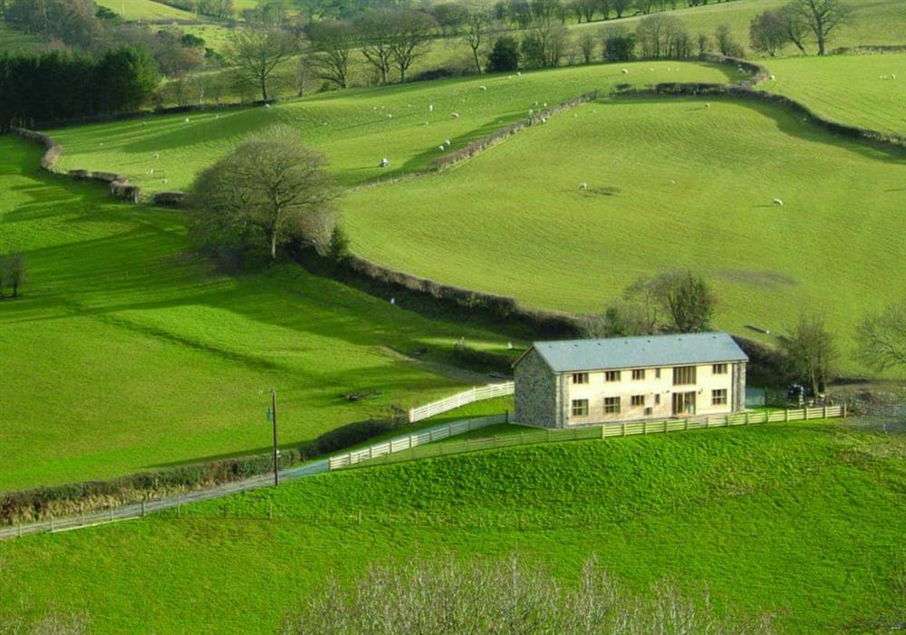 The setting of Cwm Corn Barn at Cwm Corn Barn in Newtown, Powys