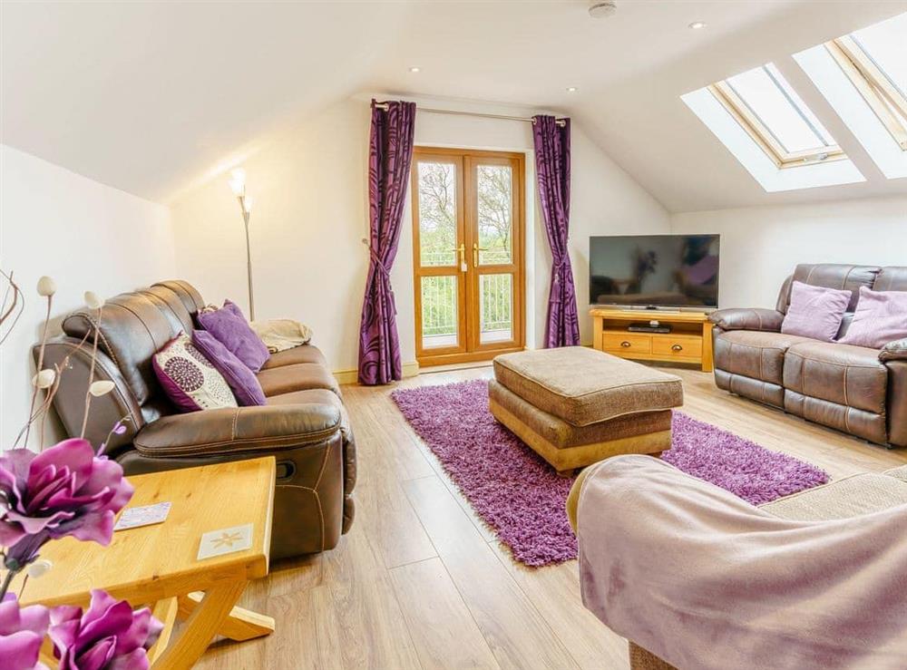 Living area at Cwm Hyfryd in Cross Inn, near New Quay, Dyfed