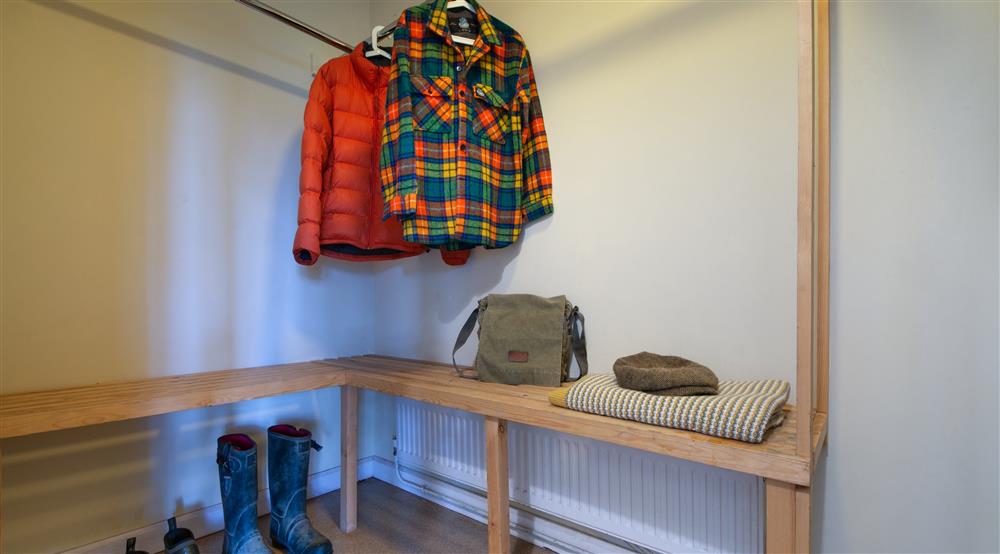 The drying room at Cwm Ivy Lodge Bunkhouse in Gower, Swansea