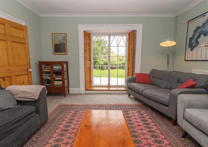 Enjoy the living room at Cwmalis Hall, Llangollen