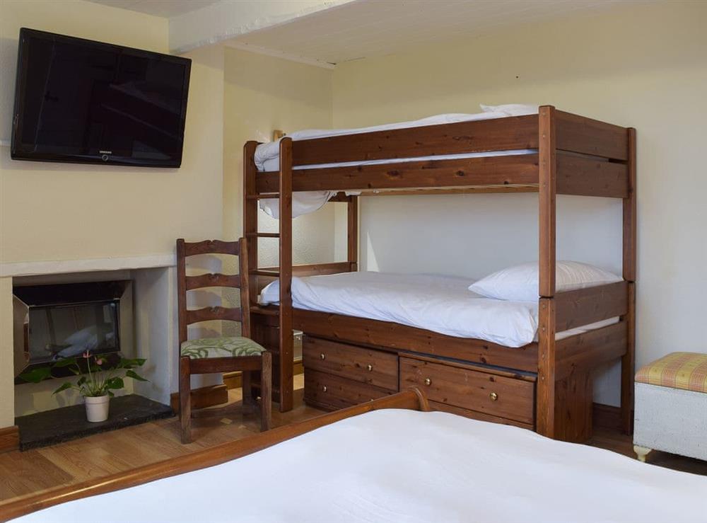 Double bedroom with bunk beds at Cwmhowell in near Carmarthen, Carmarthenshire, Dyfed