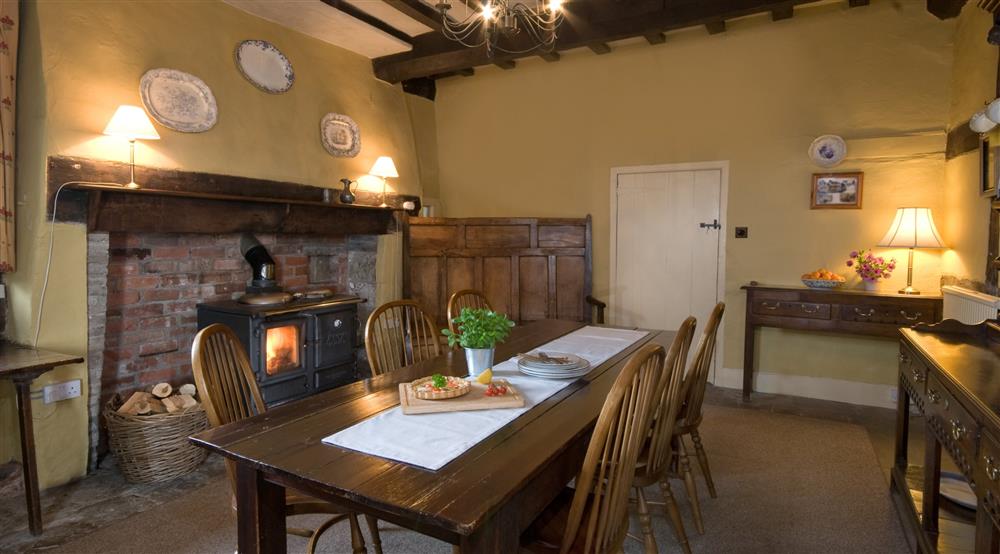 The parlour at Cwmmau Farmhouse in Whitney-on-wye, Herefordshire