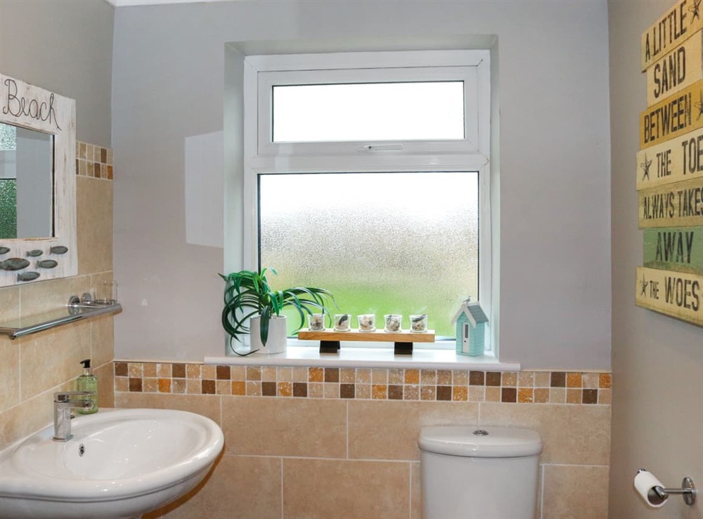 Bathroom at Cwrt in Dwyran, Newborough, Gwynedd