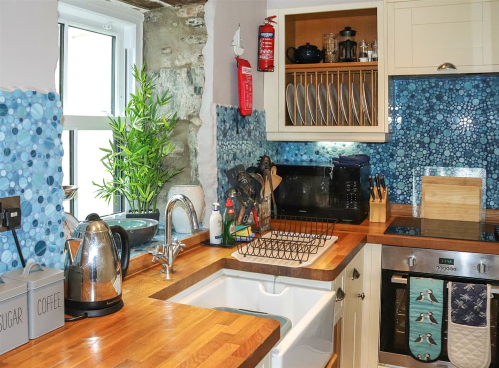 Kitchen at Cwrt in Dwyran, Newborough, Gwynedd