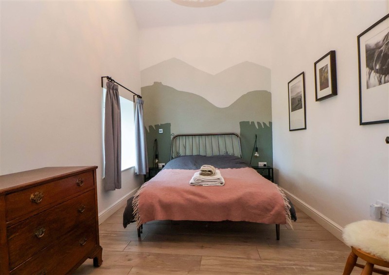 One of the 2 bedrooms at Cwtch, Cilcain