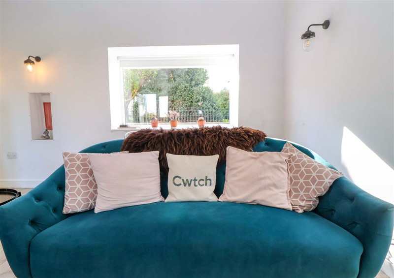 This is the living room at Cwtch, Cilcain