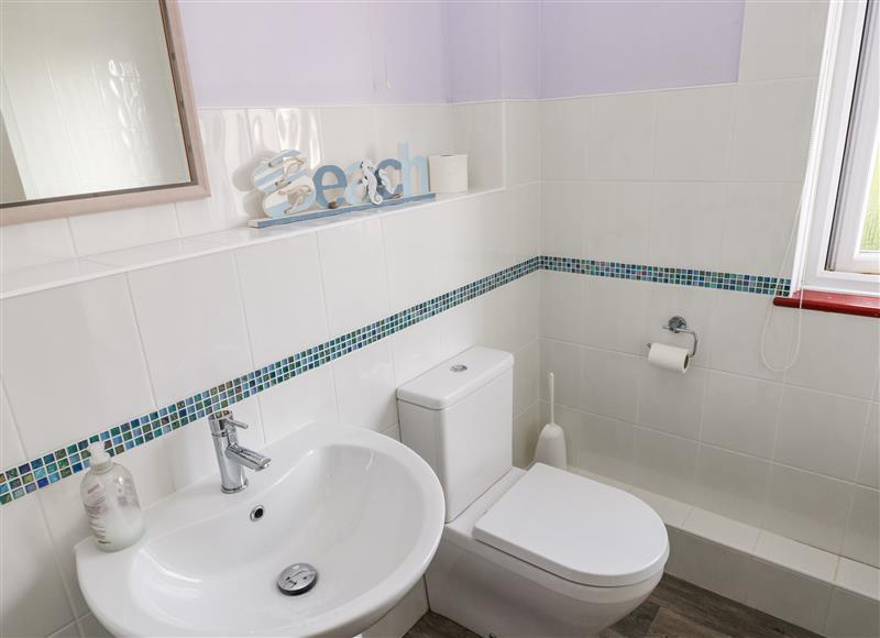 This is the bathroom at Cwtch Cottage, Broad Haven