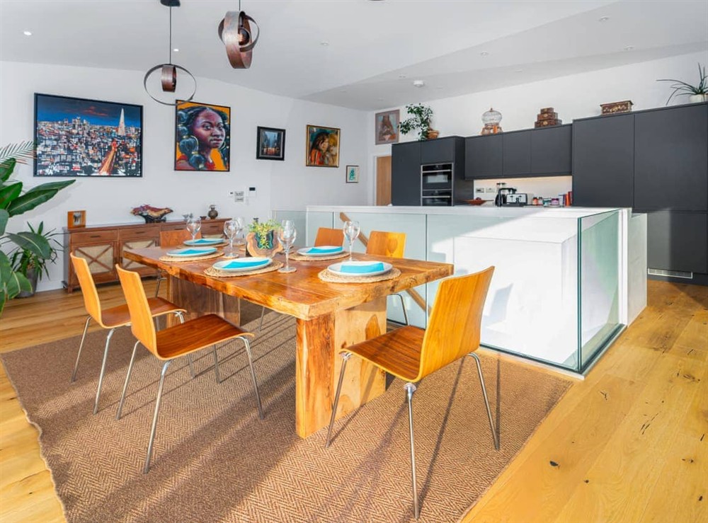 Kitchen/diner at Cyan in Woolacombe and Croyde, Devon