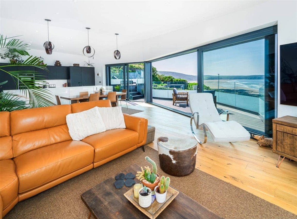 Open plan living space (photo 3) at Cyan in Woolacombe and Croyde, Devon