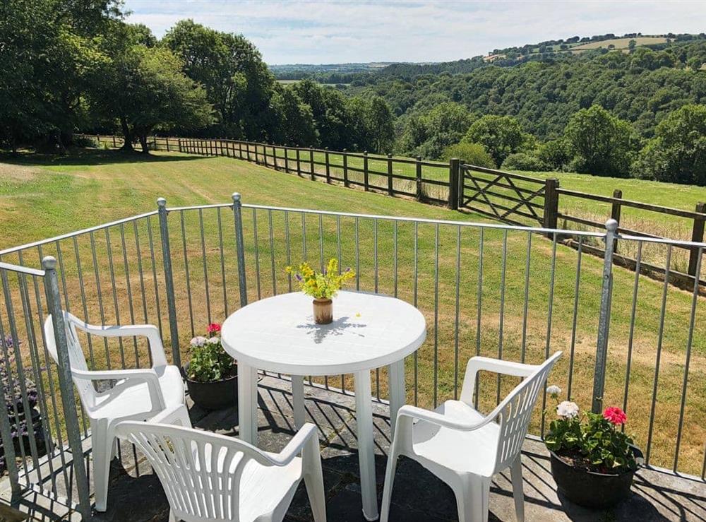 Impressive sitting-out-area with breathtaking views at Cych Cottage in Penrherber, Newcastle Emlyn, Carmarthenshire., Dyfed