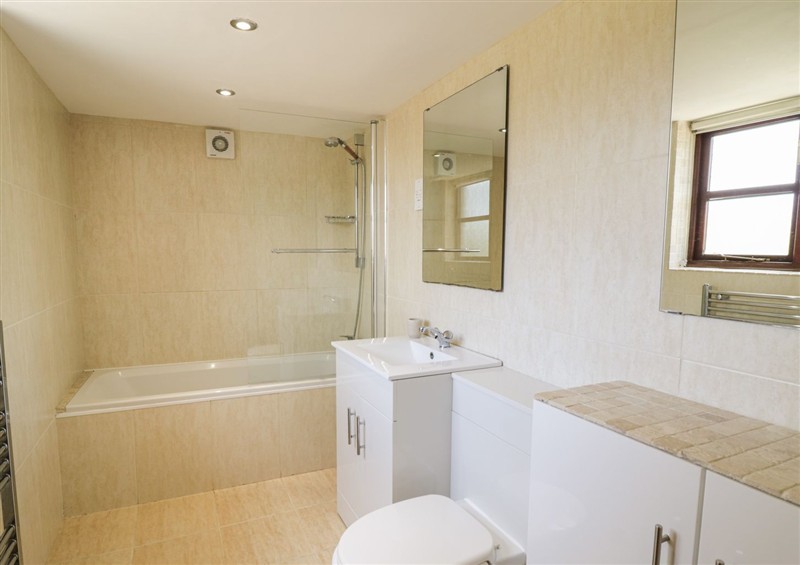 This is the bathroom at Cyffdy Cottage - Aran, Parc near Bala