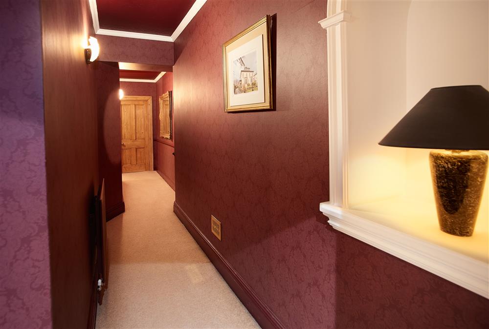 Hallway leading to bedrooms at Cygnet Apartment, Harrogate