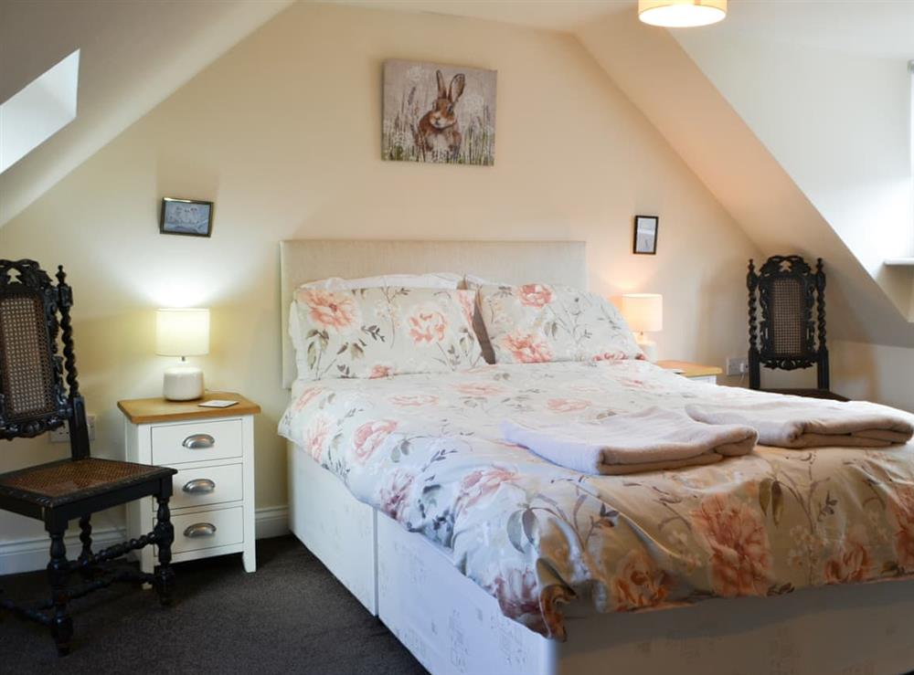 Double bedroom at Cygnet Cottage in Belford, Northumberland