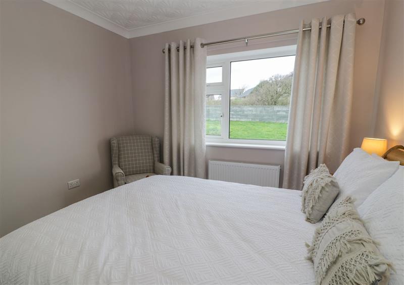 One of the bedrooms at Cynefin, Pencraigwen near Dulas