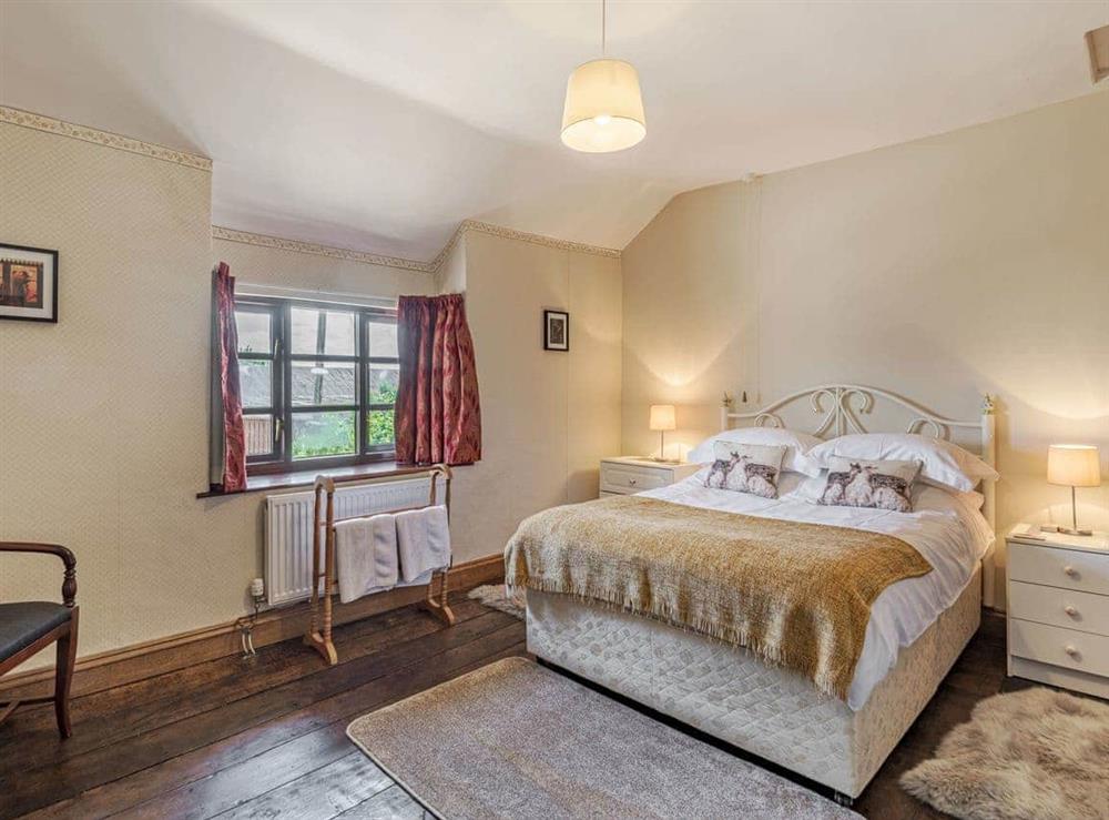 Double bedroom at Cynynion Uchaf in Oswestry, Shropshire