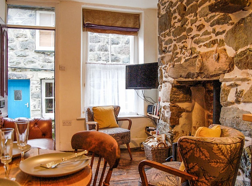 Living area at Cysgod Idris in Dolgellau, Gwynedd