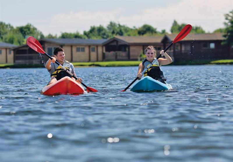 Canoeing at Dacre Lakeside Park in Brandesburton, Driffield