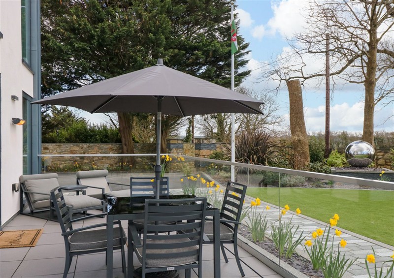 Enjoy a glass of wine on the patio