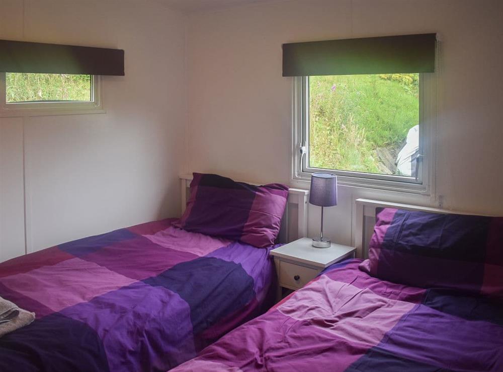 Twin bedroom at Daffodil Lodge in Builth Wells, Powys