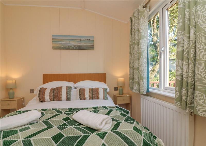 One of the 2 bedrooms at Daffodil Lodge, Mullacott near Ilfracombe