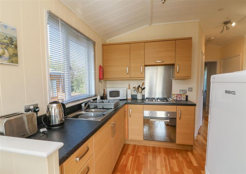 This is the kitchen at Daffodil Lodge, Mullacott near Ilfracombe