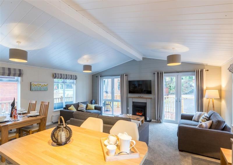 Relax in the living area at Daffodils Lodge, Bowness on Windermere