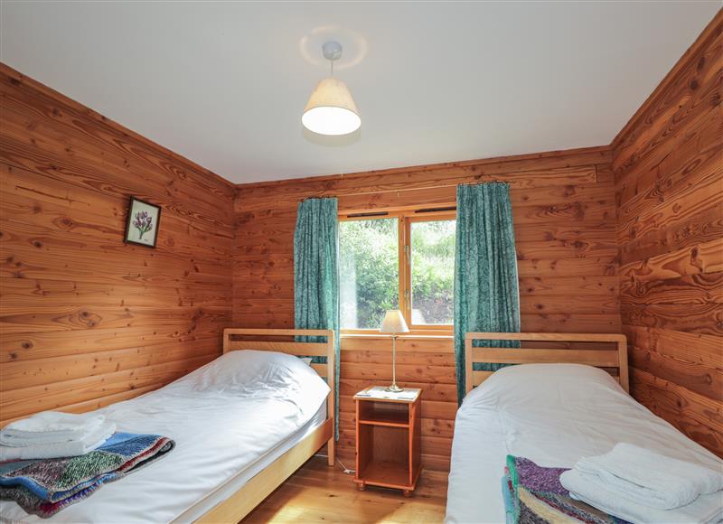 One of the bedrooms at Dailfearn Chalet, Achmore near Balmacara