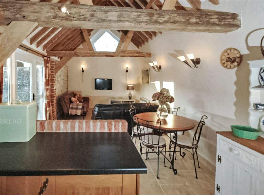 The living room at Dairy Byre in West Chiltington, West Sussex