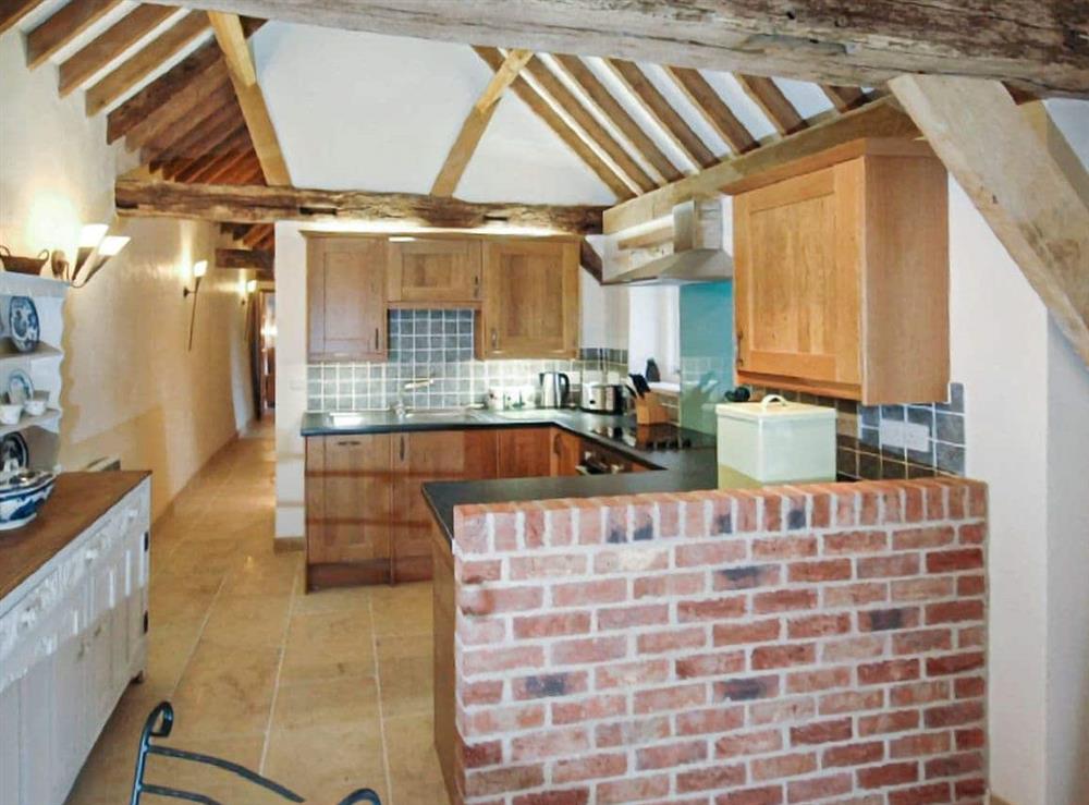 This is the kitchen at Dairy Byre in West Chiltington, West Sussex