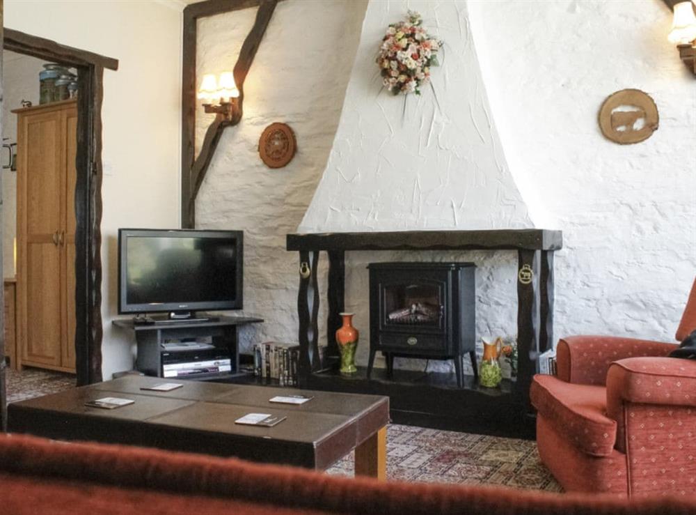 Characterful living room at Dairy Cottage in Barnstaple, Devon