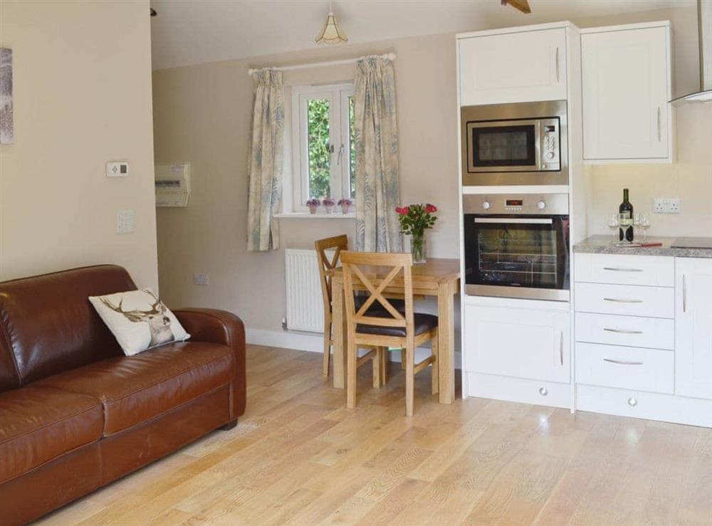 Open plan living/dining room/kitchen at Dairy Cottage in Bodmin, Cornwall