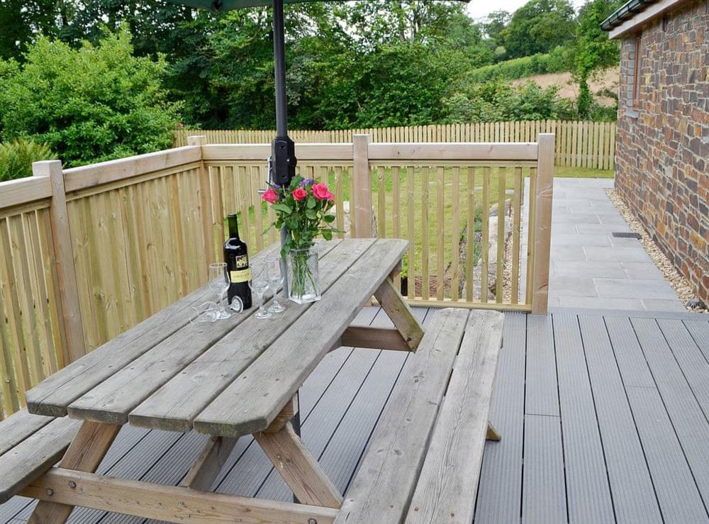 Sitting-out-area at Dairy Cottage in Bodmin, Cornwall