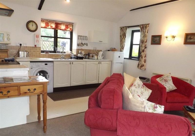 Relax in the living area at Dairy Cottage, Nr Dulverton