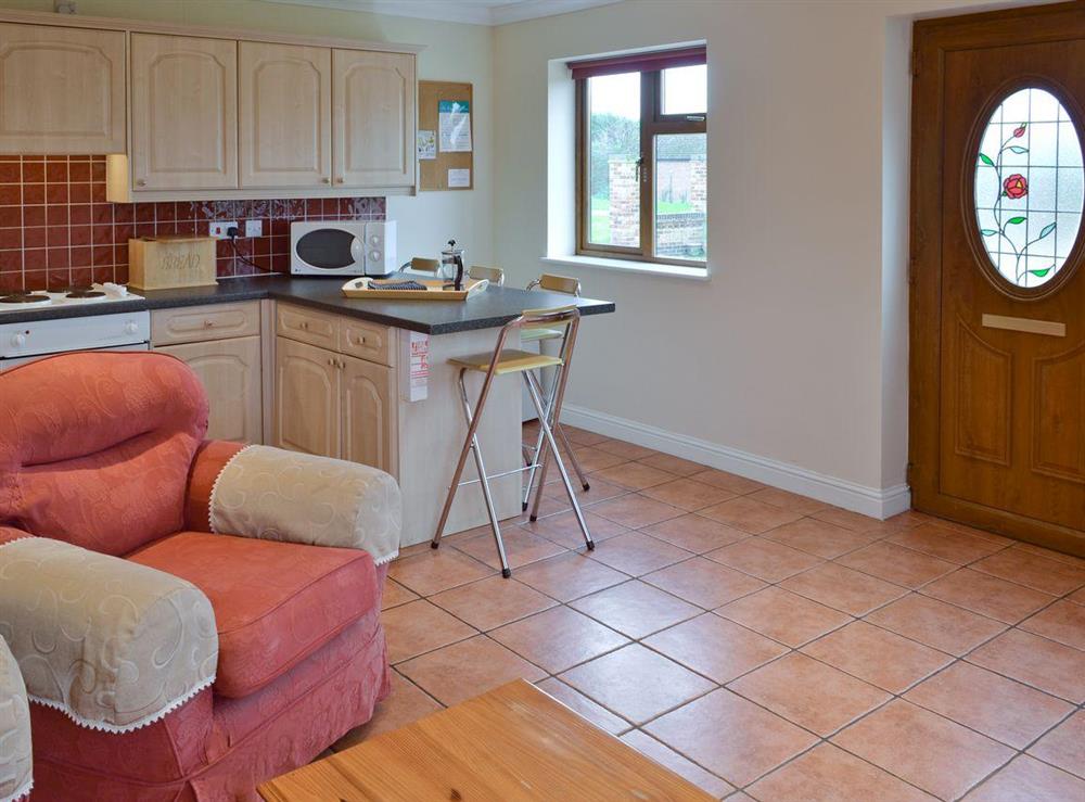 Open plan living/dining room/kitchen at Dairy Cottage in St Osyth, Essex
