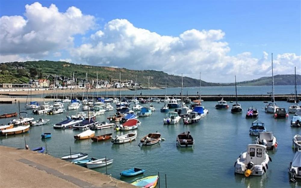 The famous Cobb harbour at Lyme Regis  at Dairy Cottage in Whitchurch Canonicorum