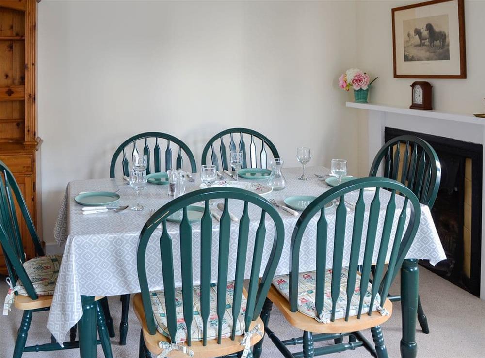 Wonderful dining room at Dairy Cottage in Whitehouse, near Alford, Aberdeenshire