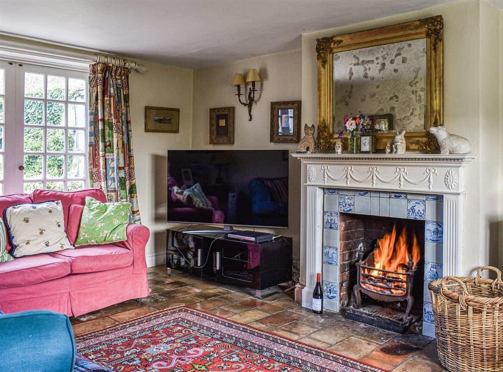 Living room at Dairy Farmhouse in East Grimstead, Wiltshire