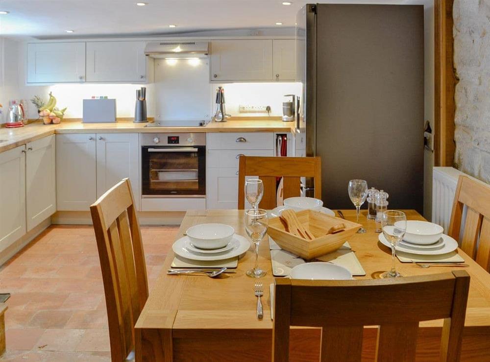 Charming kitchen/ dining room at Dairy House Farm in Bickenhall, near Taunton, Somerset
