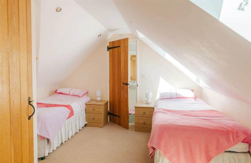 One of the 4 bedrooms at Dairymaids Cottage in Middleton, near Rhossili, Swansea, West Glamorgan