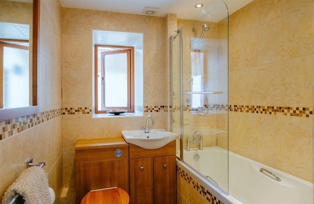 This is the bathroom at Dairymaids Cottage in Middleton, near Rhossili, Swansea, West Glamorgan