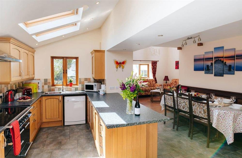 This is the kitchen at Dairymaids Cottage in Middleton, near Rhossili, Swansea, West Glamorgan