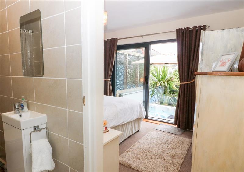 This is the bathroom at Daisy Cottage, Benllech