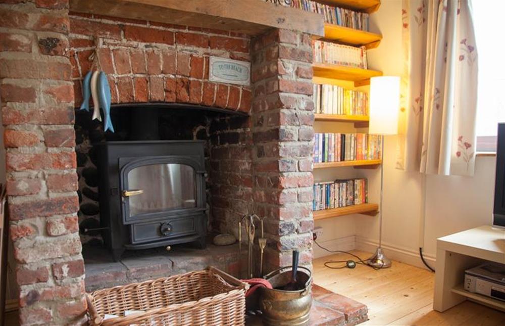 Ground floor:  Sitting room with wood burning stove