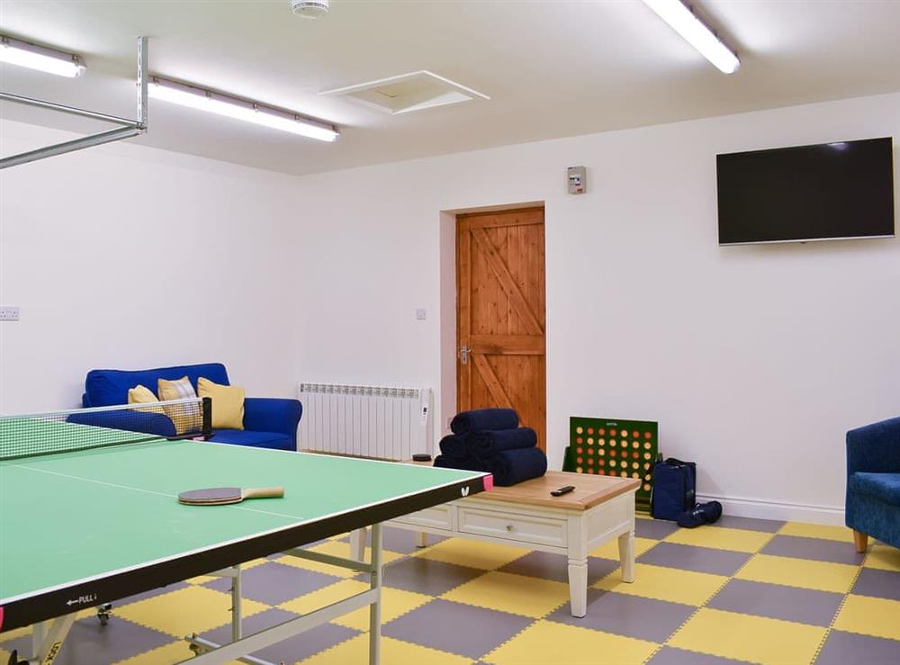 Games room at Dalbuaick Farm Cottages in Carrbridge, Inverness-Shire