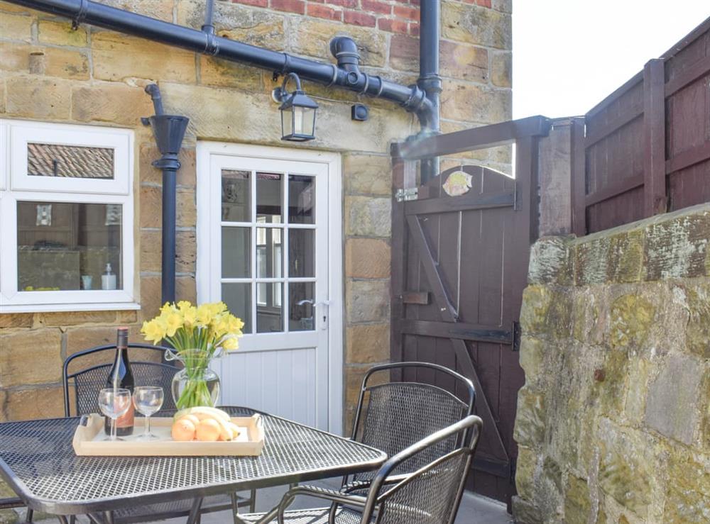 Outdoor area at Dale View in Fylingthorpe, near Robin Hood’s Bay, North Yorkshire