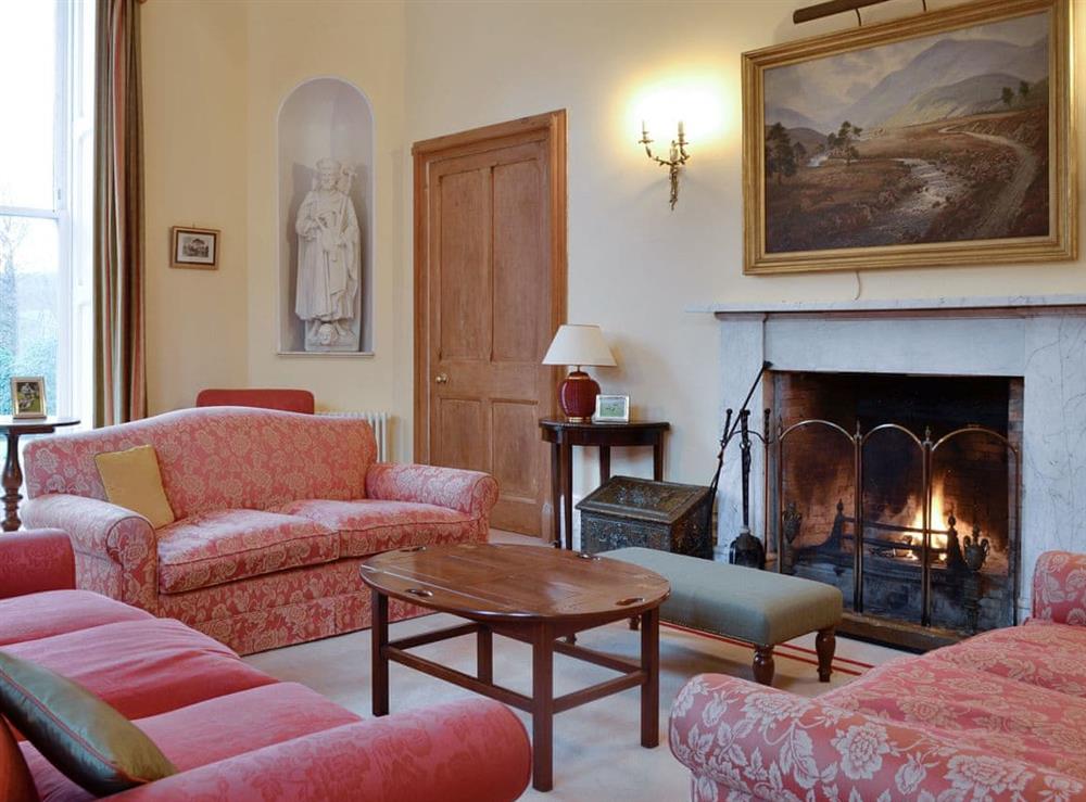 Welcoming living room at Dalnaglar Castle, 
