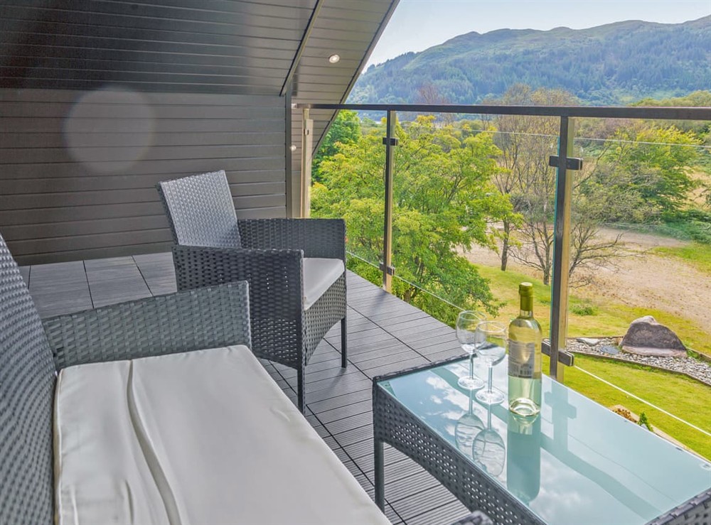 Balcony at Dalnahua in Colintraive, Argyll